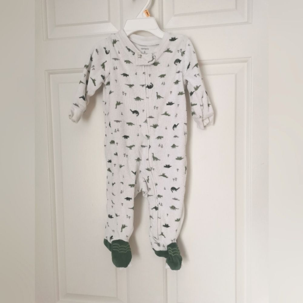 3/$15 Carters Terry cloth sleeper size 6 m